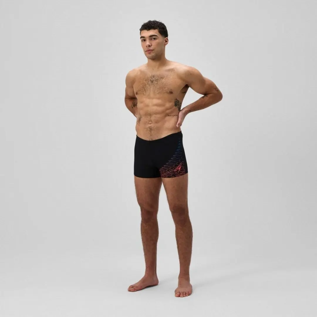 Speedo Medley Logo Zwemboxer Heren 4XL - Zwart/Rood