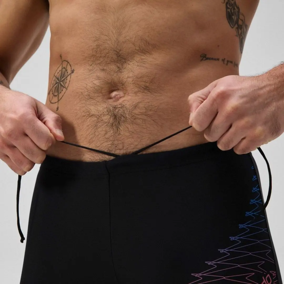 Speedo Medley Logo Zwemboxer Heren 4XL - Zwart/Rood