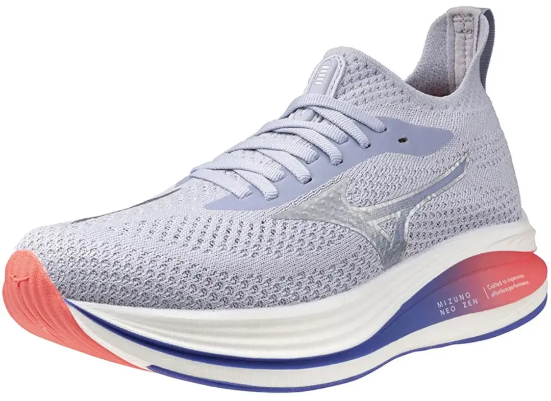Mizuno Neo Zen J1GD2586-71 Hardloopschoenen Dames - Lichtblauw/Zilver/Roz