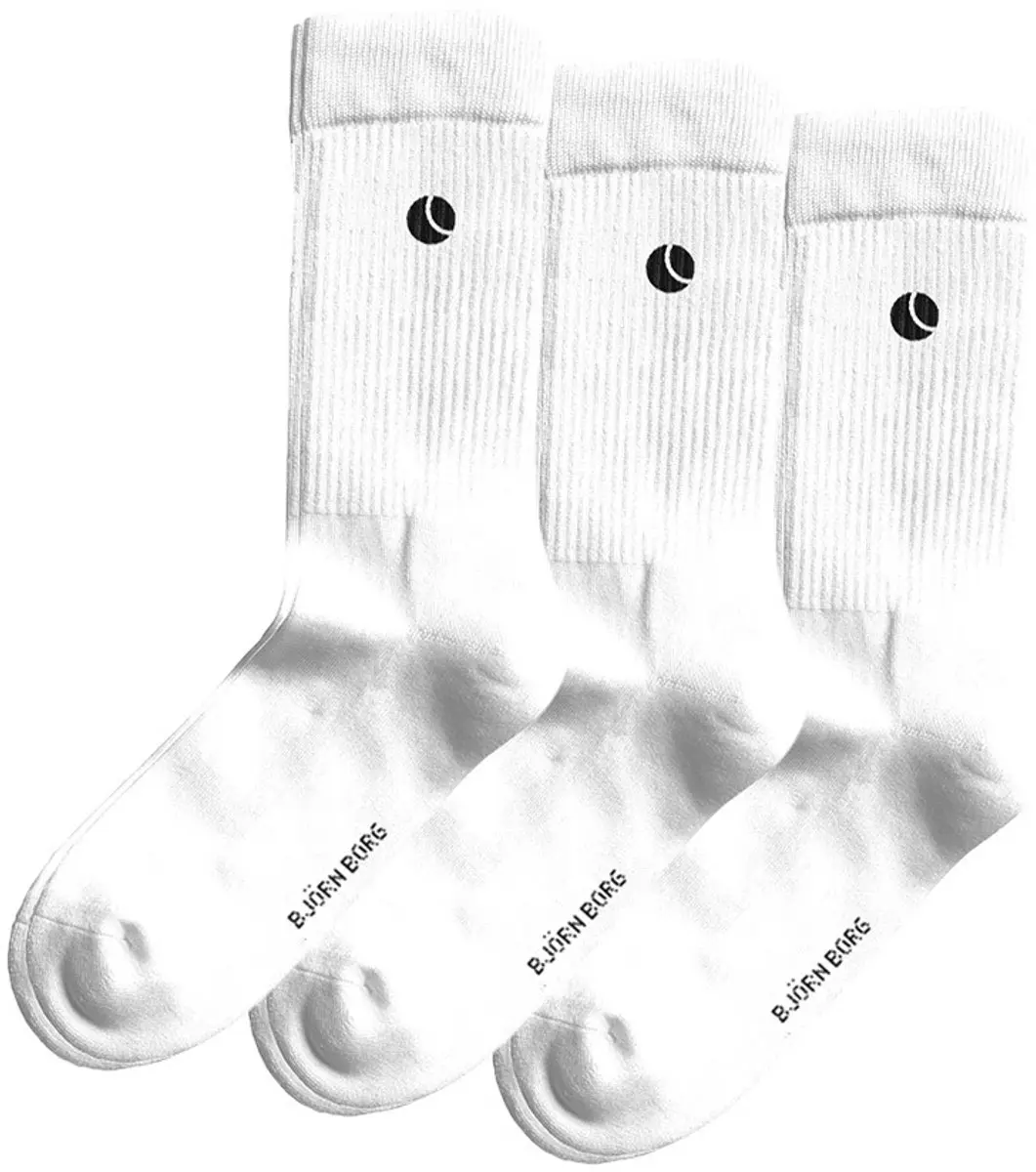 Björn Borg unisex core 3P sokken wit