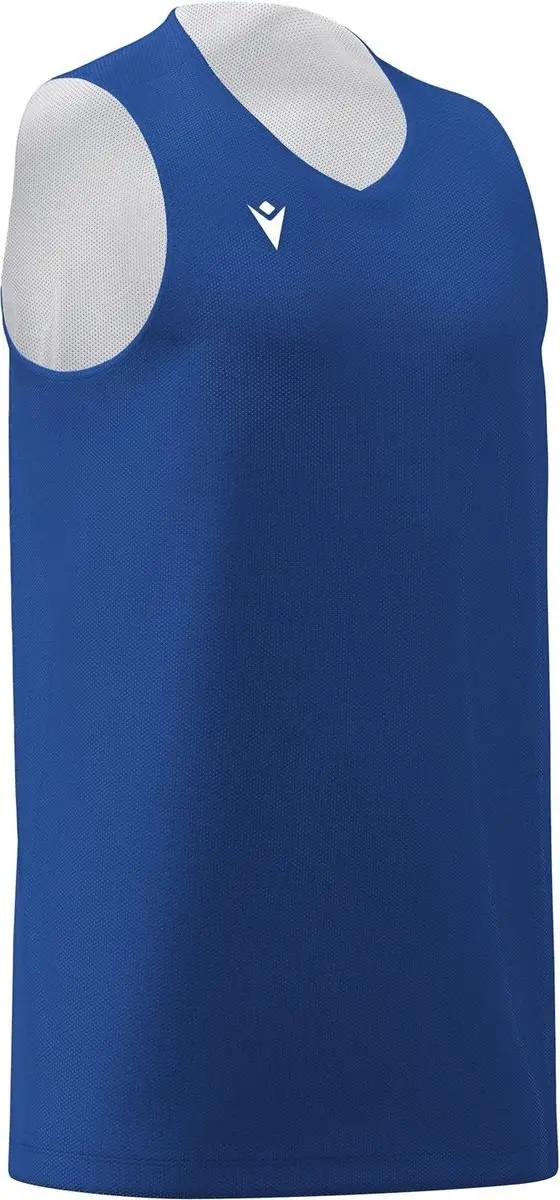 Macron Idaho Reversible Shirt Kinderen - Royal/Wit - Maat 11-12Y