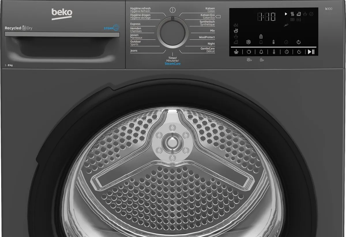 Beko BM3T3824A Warmtepompdroger 8kg - Antraciet