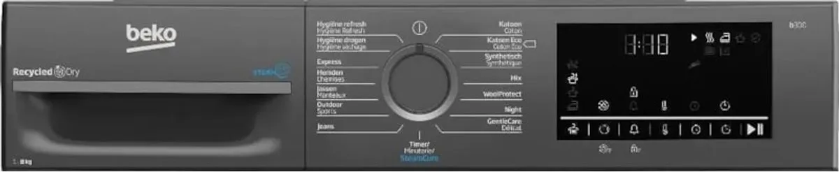 Beko BM3T3824A Warmtepompdroger 8kg - Antraciet - afbeelding 6 van 6