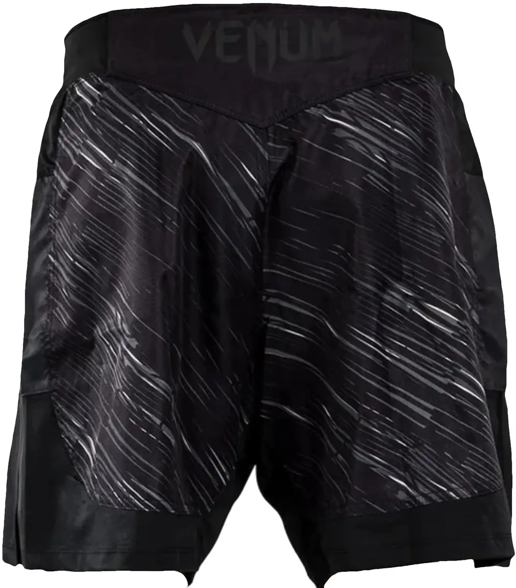 Venum Tectonic Rapid Fight Shorts - S - Zwart/Grijs/Wit