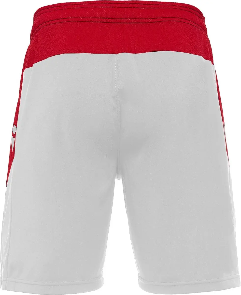 Macron Tempel Short Heren - Wit/Rood 3XL