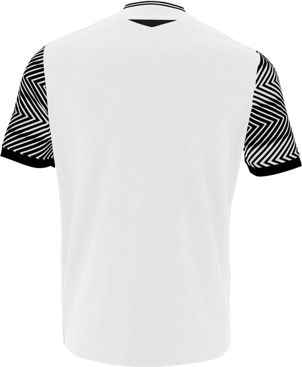 Macron Tureis Shirt Korte Mouw Kinderen 140 - Wit/Zwart