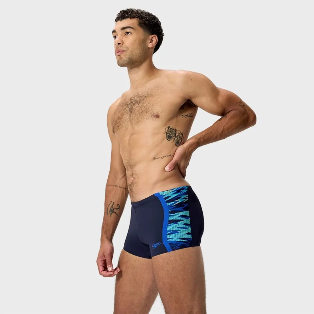 Speedo Hyperboom Splice Zwemboxer Heren - XL - Navy