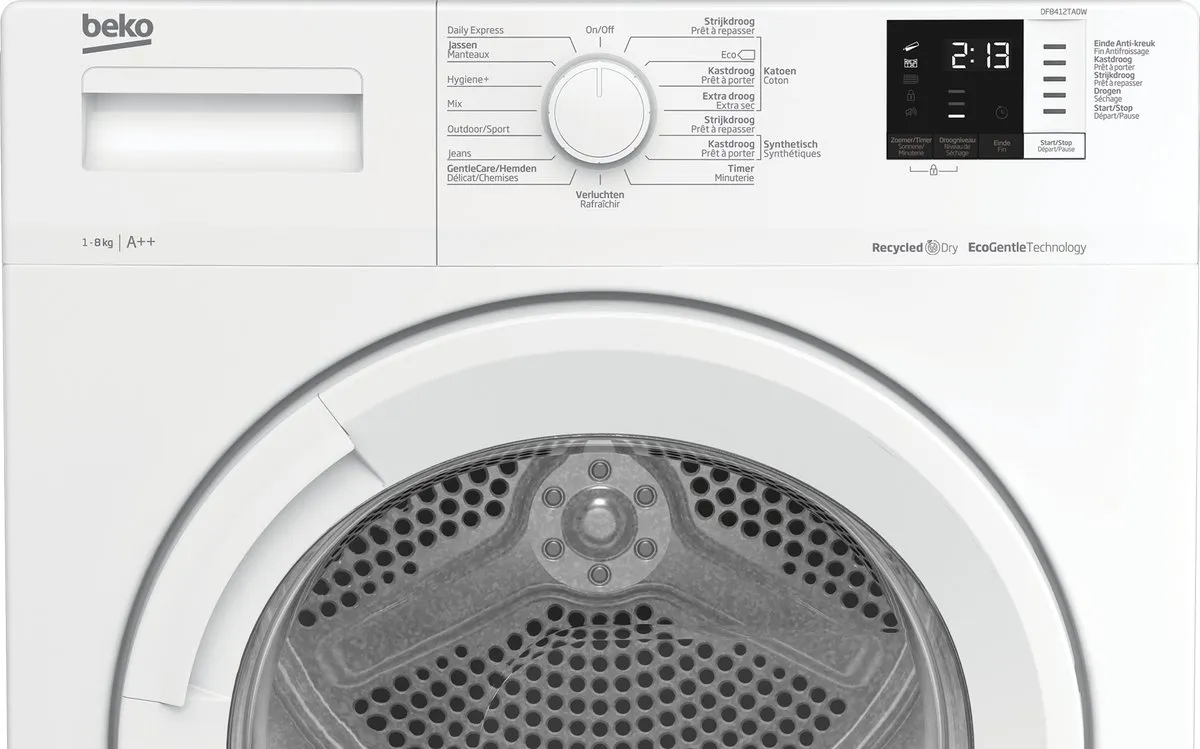 Beko DF8412TA0W Warmtepompdroger 8 kg - Wit
