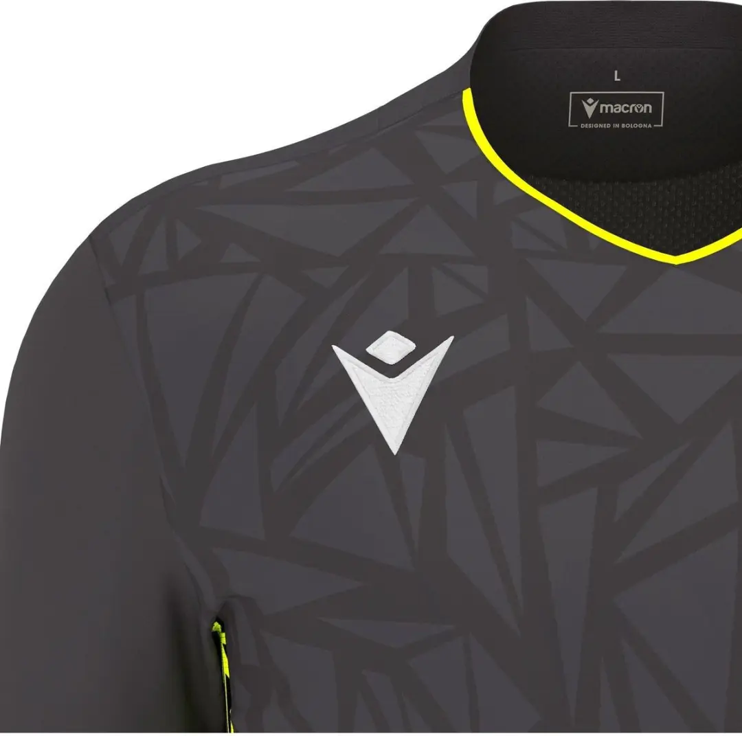 Macron Corvus Eco Keepershirt Kinderen - Antraciet/Fluogeel 122/128