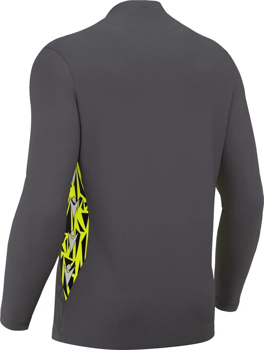 Macron Corvus Eco Keepershirt Kinderen - Antraciet/Fluogeel 122/128
