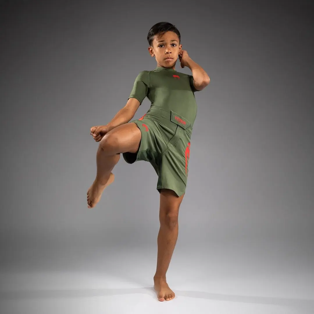 Venum Light Kids Fight Shorts 140 - Khaki