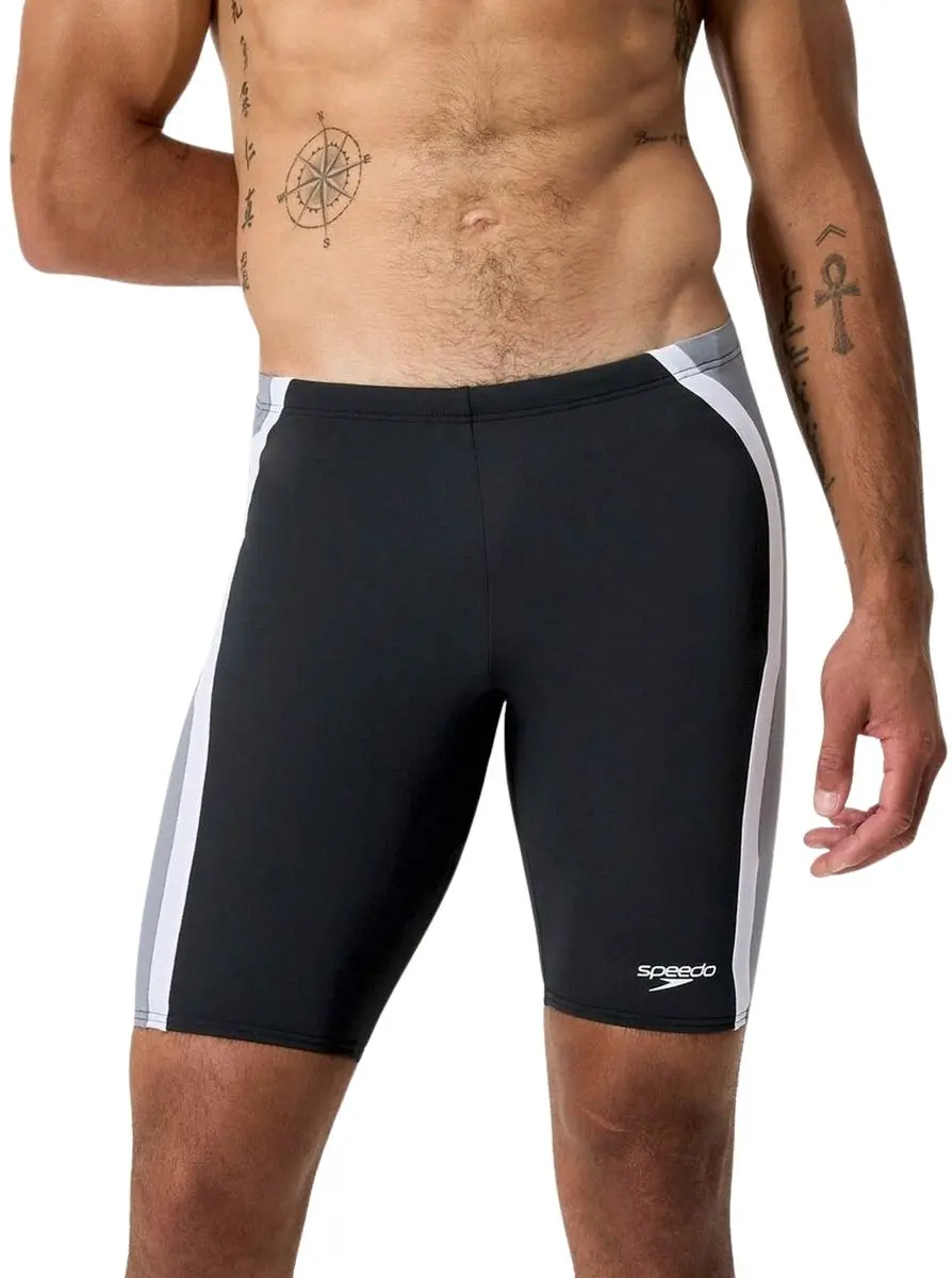Speedo Solid Splice Jammer Heren - Zwart/Grijs S