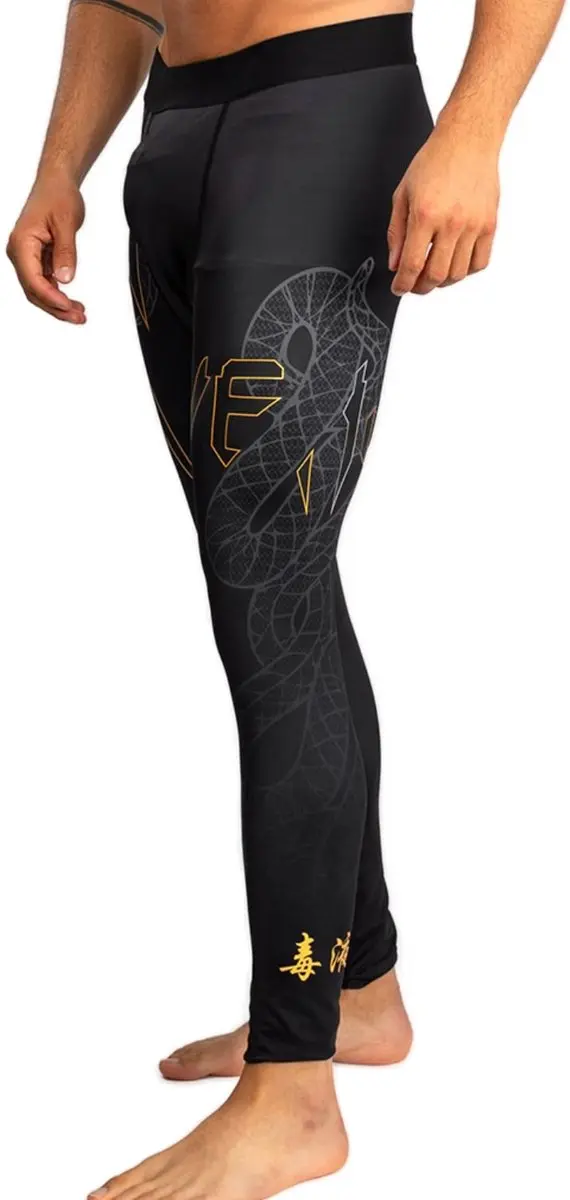 Venum Serpenti Sportlegging - M - Zwart/Zilver/Goud