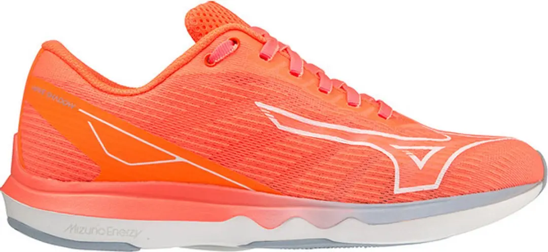 Mizuno Wave Shadow 5 Dames Hardloopschoenen - 42 - Oranje/Wit - afbeelding 6 van 6