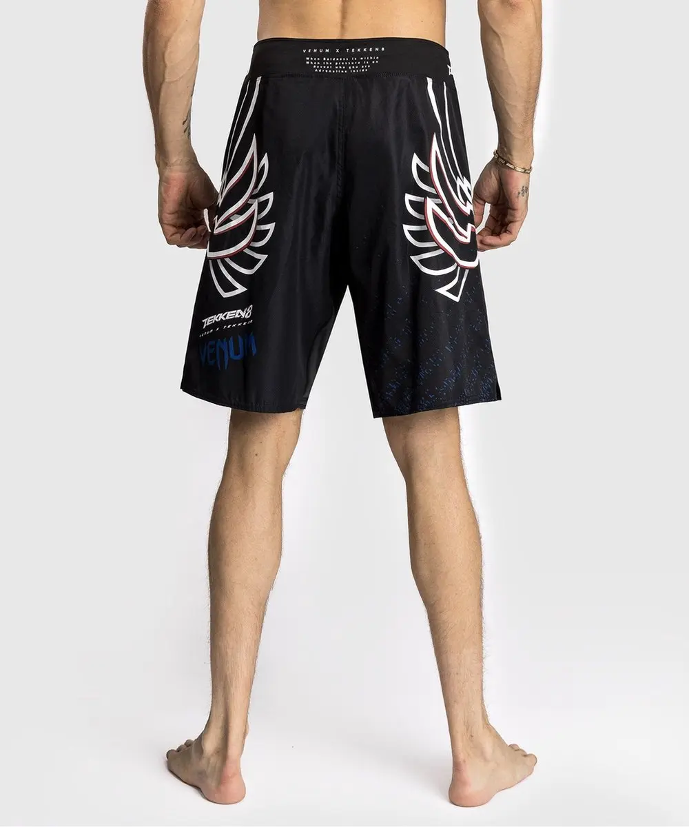 Venum x Tekken 8 Jin Kazama Fight Shorts - L - Blauw/Zwart/Wit