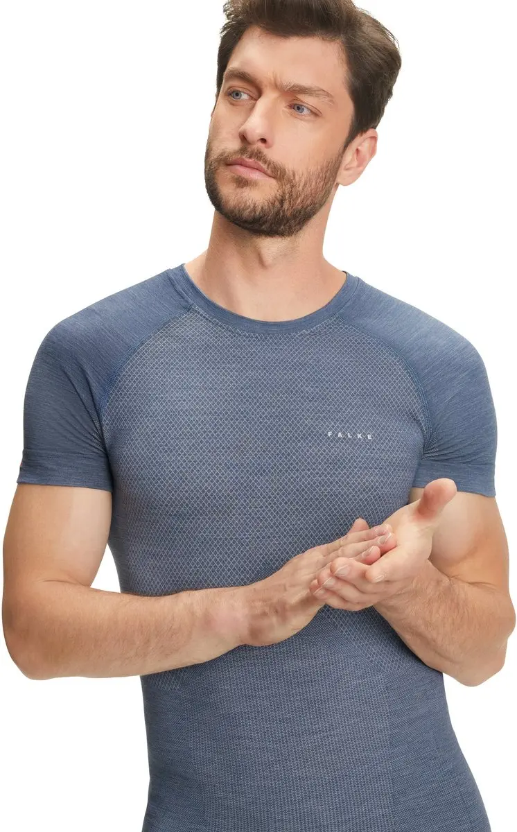 Falke Wool-Tech Light Shirt Heren - M - Blauw