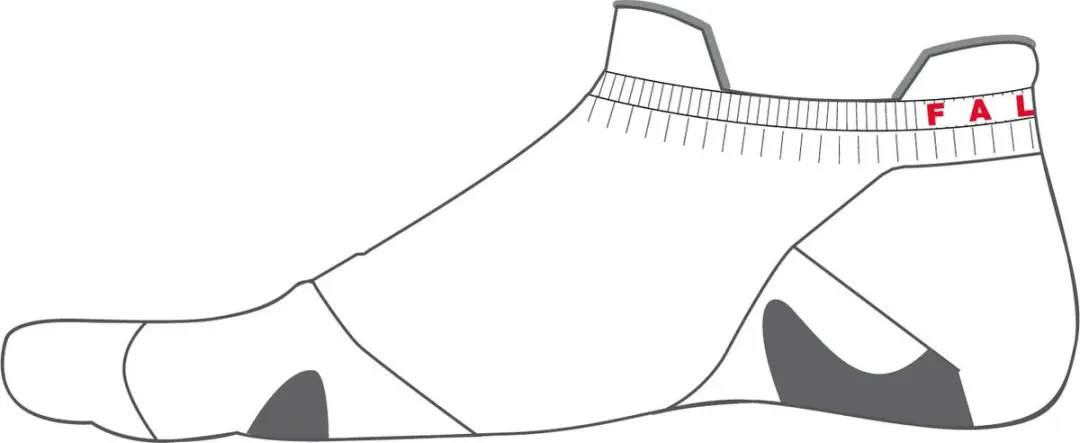 Falke RU5 Race Invisible Hardloopsokken Dames - Wit - Maat 39/40