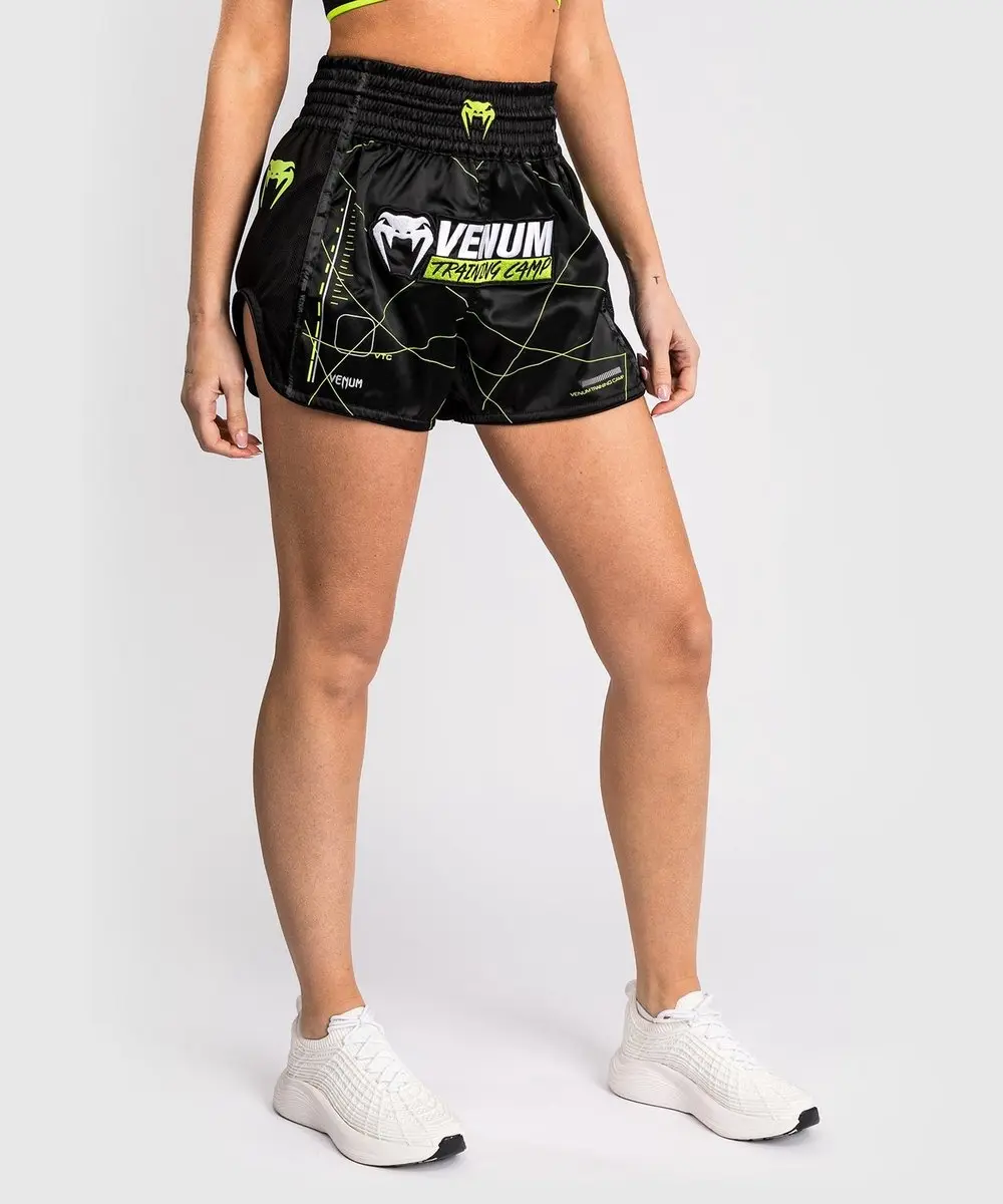 Venum Training Camp 4.0 Muay Thai Short - Zwart Neon Groen XL