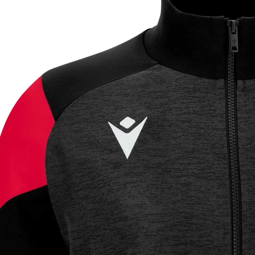 Macron Glory Prometheus Top Full Zip Heren 3XL - Zwart/Rood