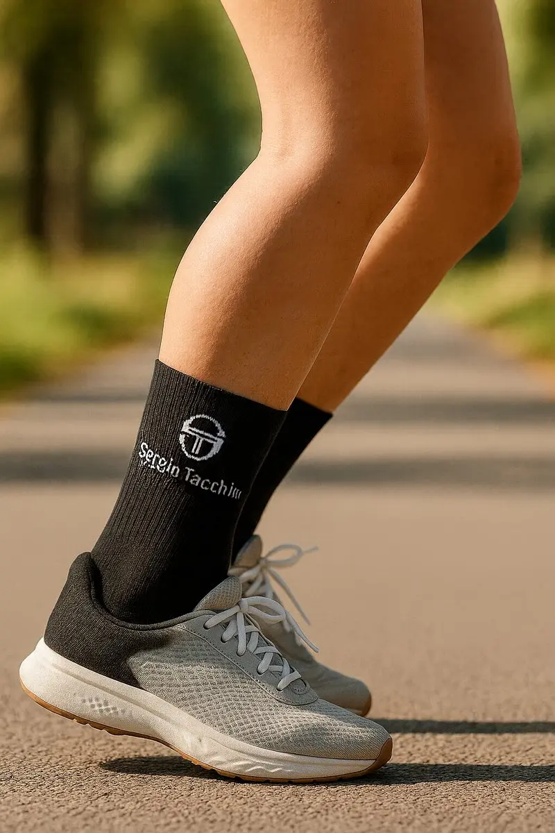 Sergio Tacchini Unisex Sportsokken 12 Stuks - Zwart