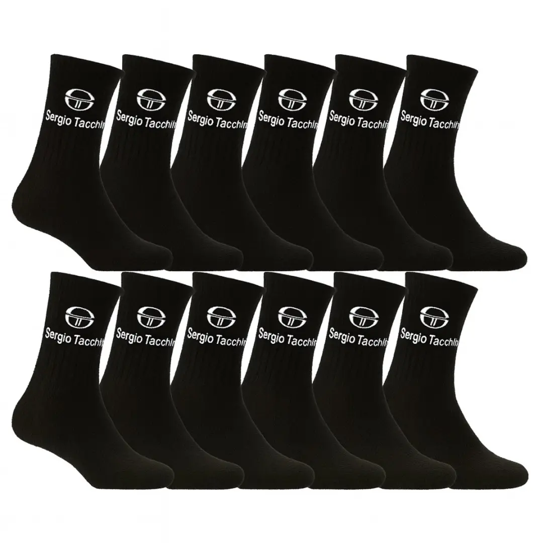 Sergio Tacchini Unisex Sportsokken 12 Stuks