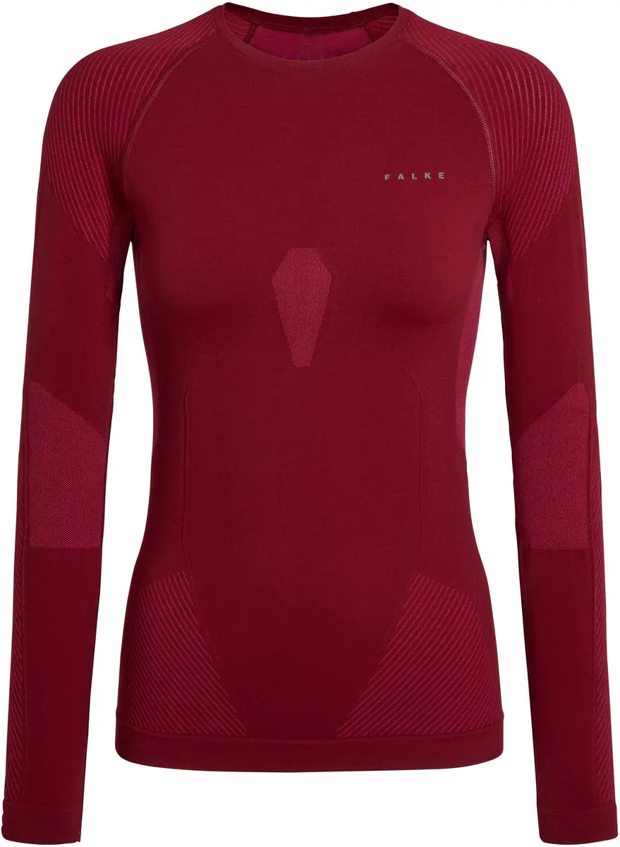 Falke Warm LS Thermoshirt Dames M - Donkerrood