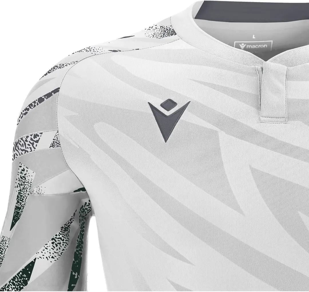 Macron Themis Eco Shirt Korte Mouw Heren - Antraciet/Wit M