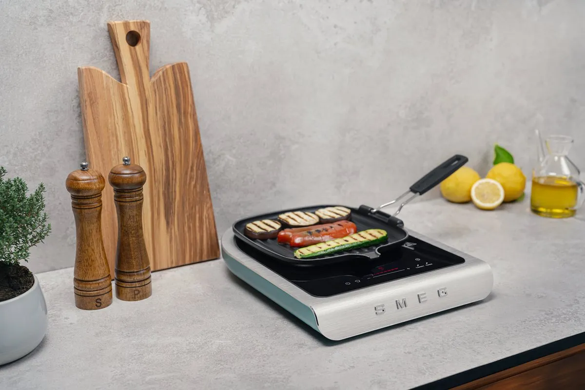 SMEG PIC01EGMEU - Vrijstaande inductiekookplaat - Emerald Green - Collezione - 2100 Watt - Incl. externe temperatuursonde