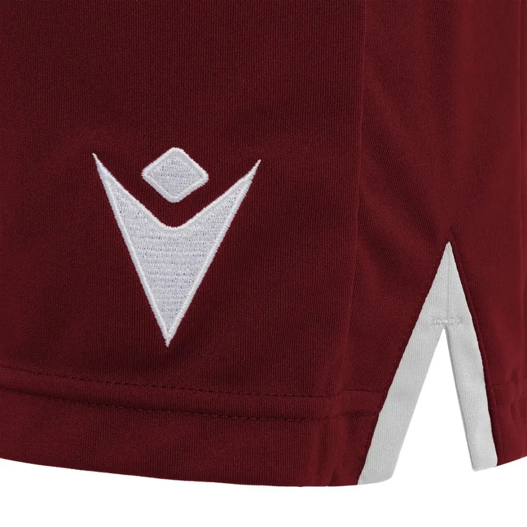 Macron Tempel Short Kinderen Bordeaux/Wit - Maat 11-12Y