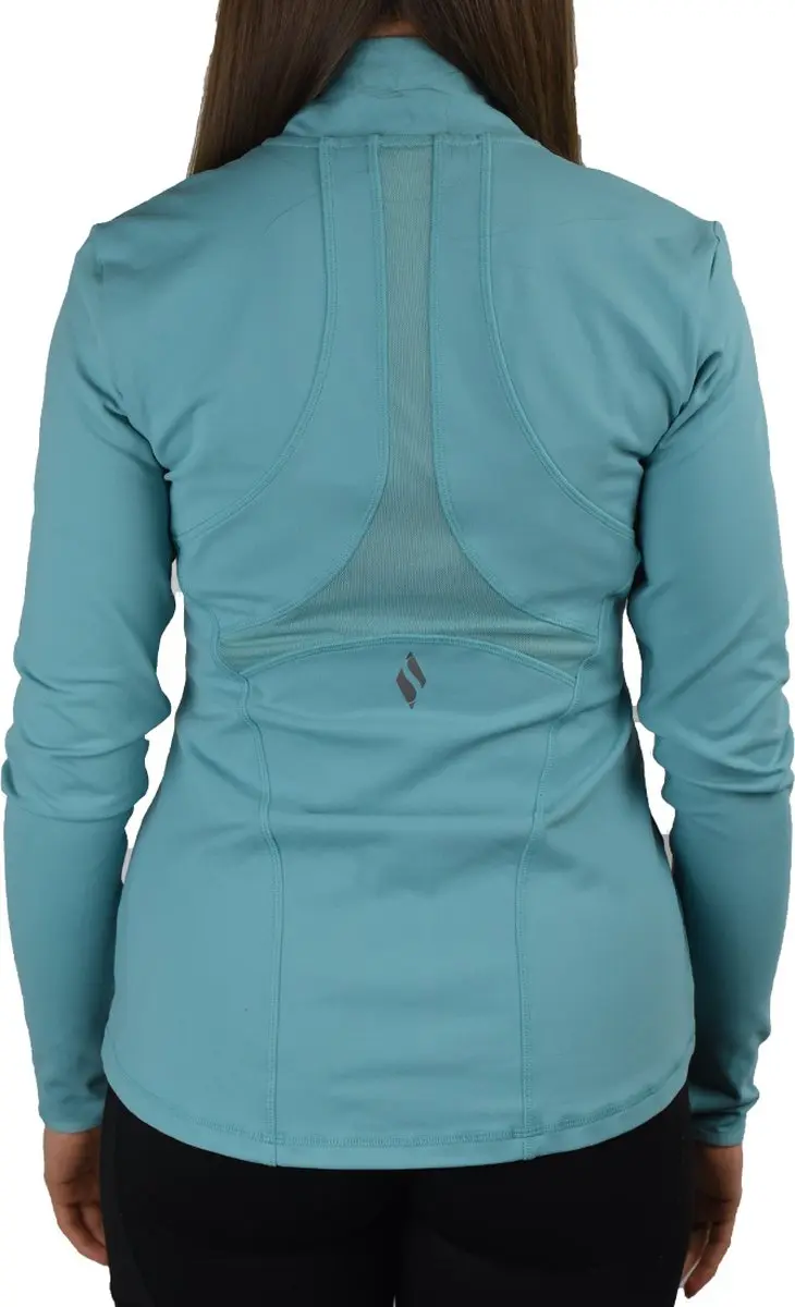 Skechers Go Flex Mesh Jacket W03JA158-TURQ Sweatshirt - Blauw