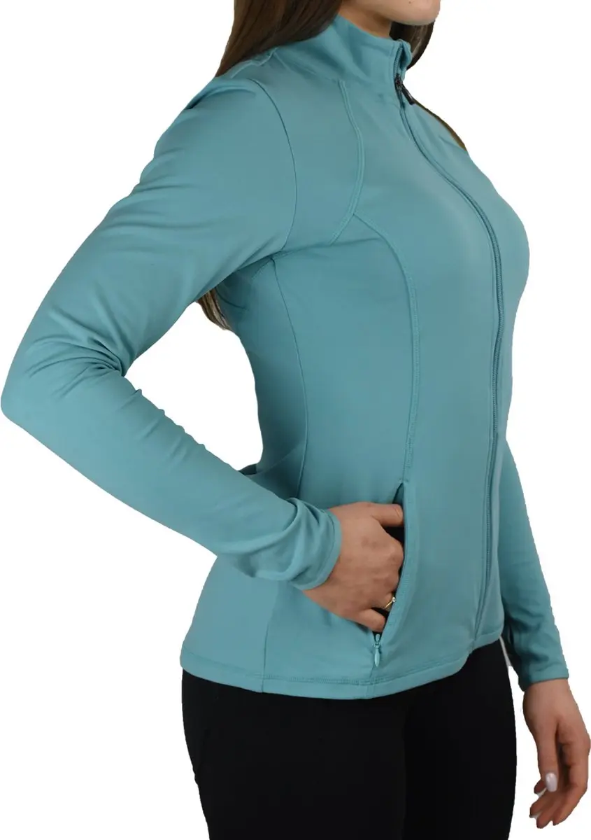 Skechers Go Flex Mesh Jacket W03JA158-TURQ Sweatshirt - Blauw