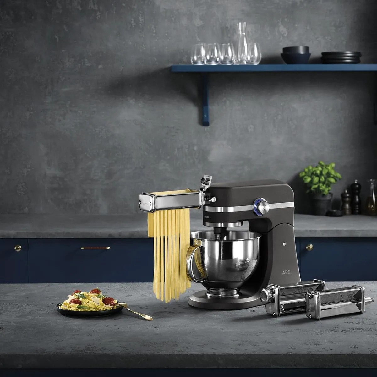 AEG AUM PSC Ultramix Spaghetti Snijder - Zilver