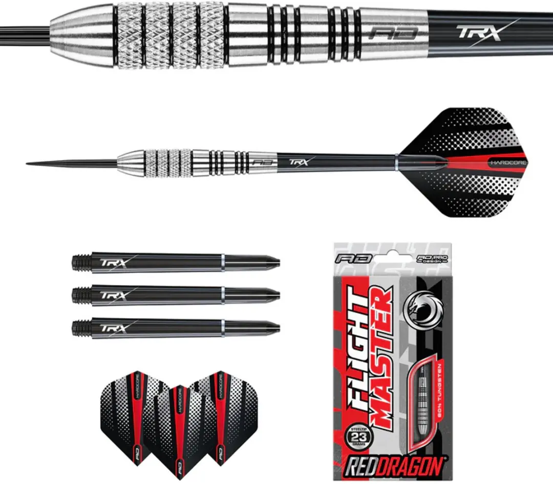 Red Dragon Sidewinder 80% Dartpijlen - 3 Stuks - ZilverZwart