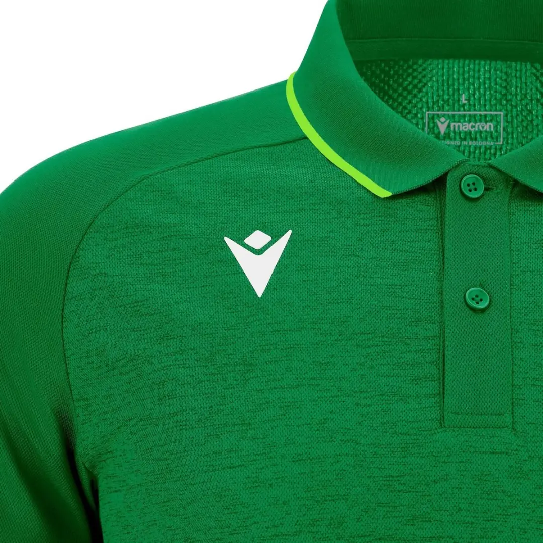 Macron Glory Aulos Polo Heren - Groen 4XL