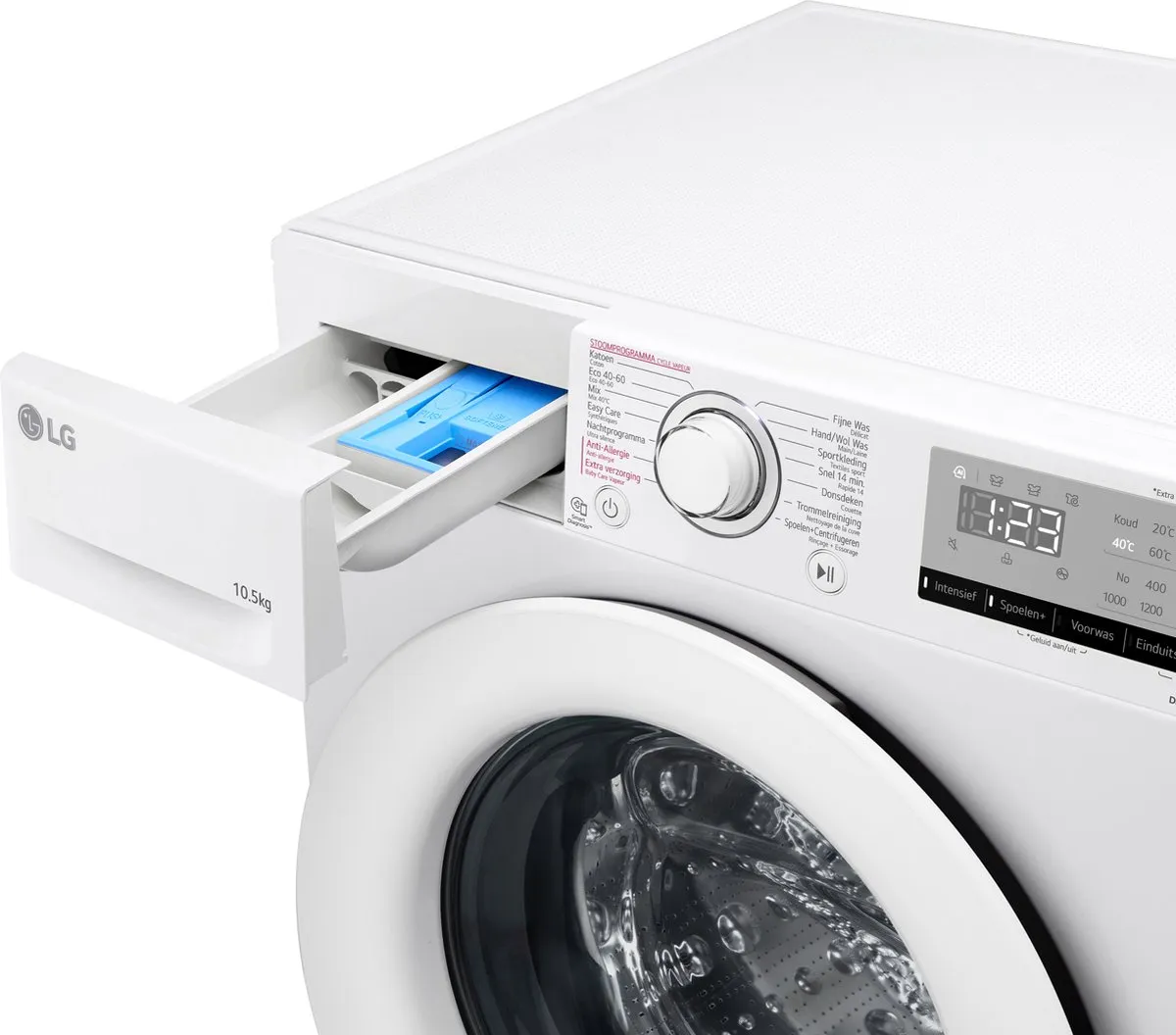 LG F4WV310S3E Wasmachine 10,5 kg - Wit - afbeelding 6 van 6