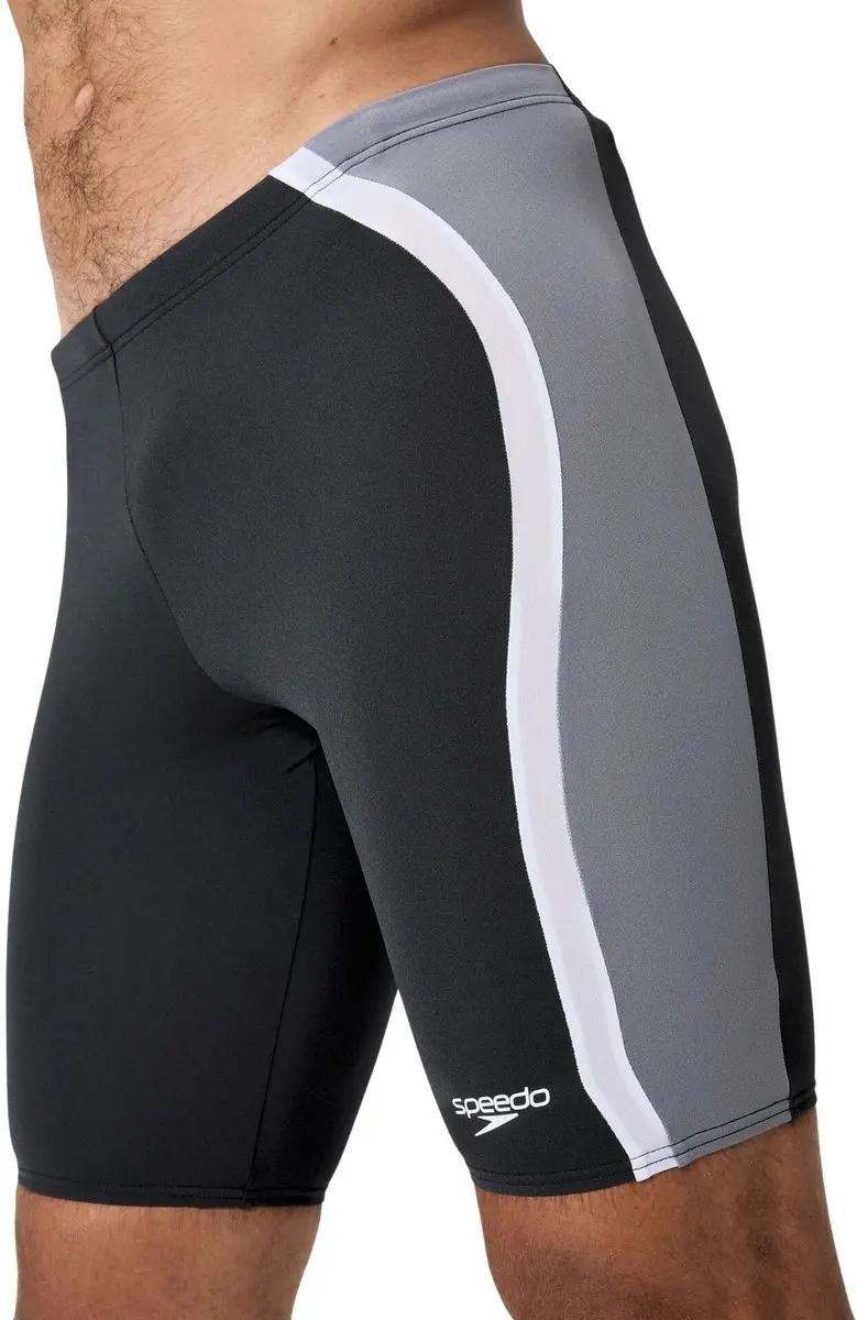 Speedo Solid Splice Jammer Heren XL - Zwart/Grijs