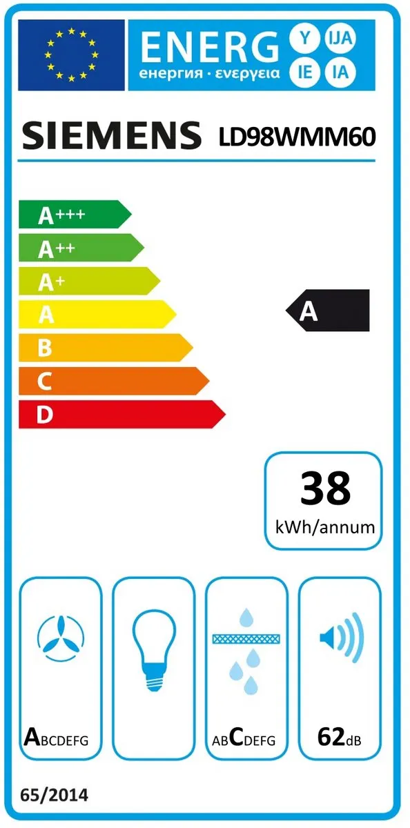Siemens iQ700 LD98WMM60 Afzuigkap - 833 m³/uur - Zwart
