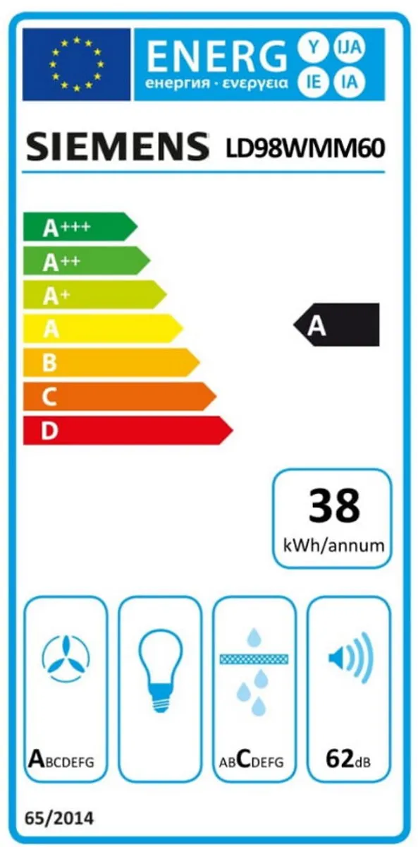 Siemens iQ700 LD98WMM60 Afzuigkap - 833 m³/uur - Zwart