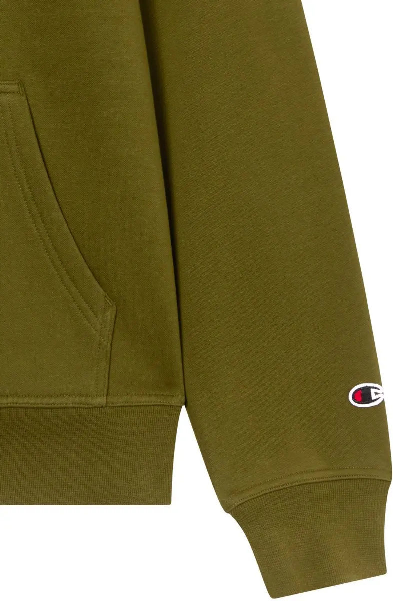 Champion Heren Hooded Sweatshirt - M - Olijfgroen