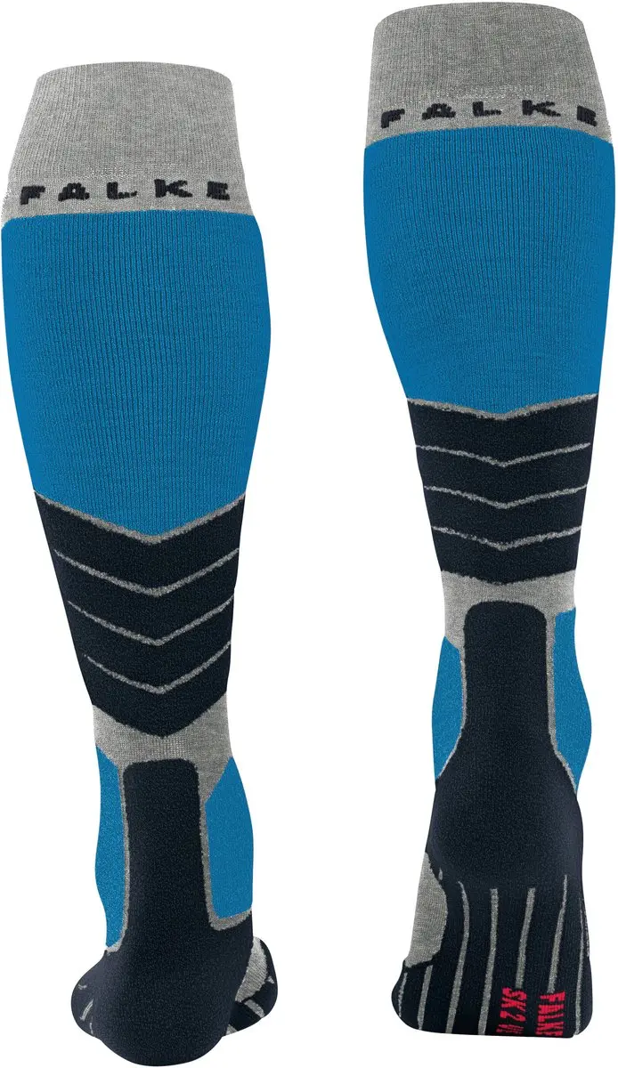 Falke SK2 Warm Dikke Lyocell Skisokken Heren - Grijs - Maat 46-48
