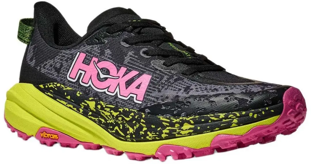 Hoka Speedgoat 6 Trailschoenen - EU 42 - Zwart/Néon