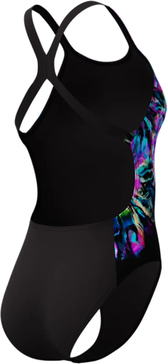 Speedo Dames Badpak Powerback Placement Print