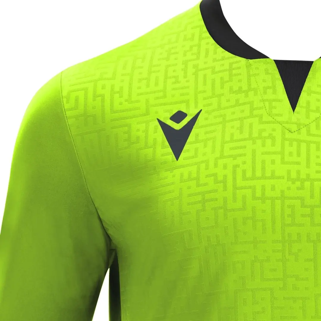 Macron Cygnus Keepershirt Heren - Fluogeel/Zwart XL