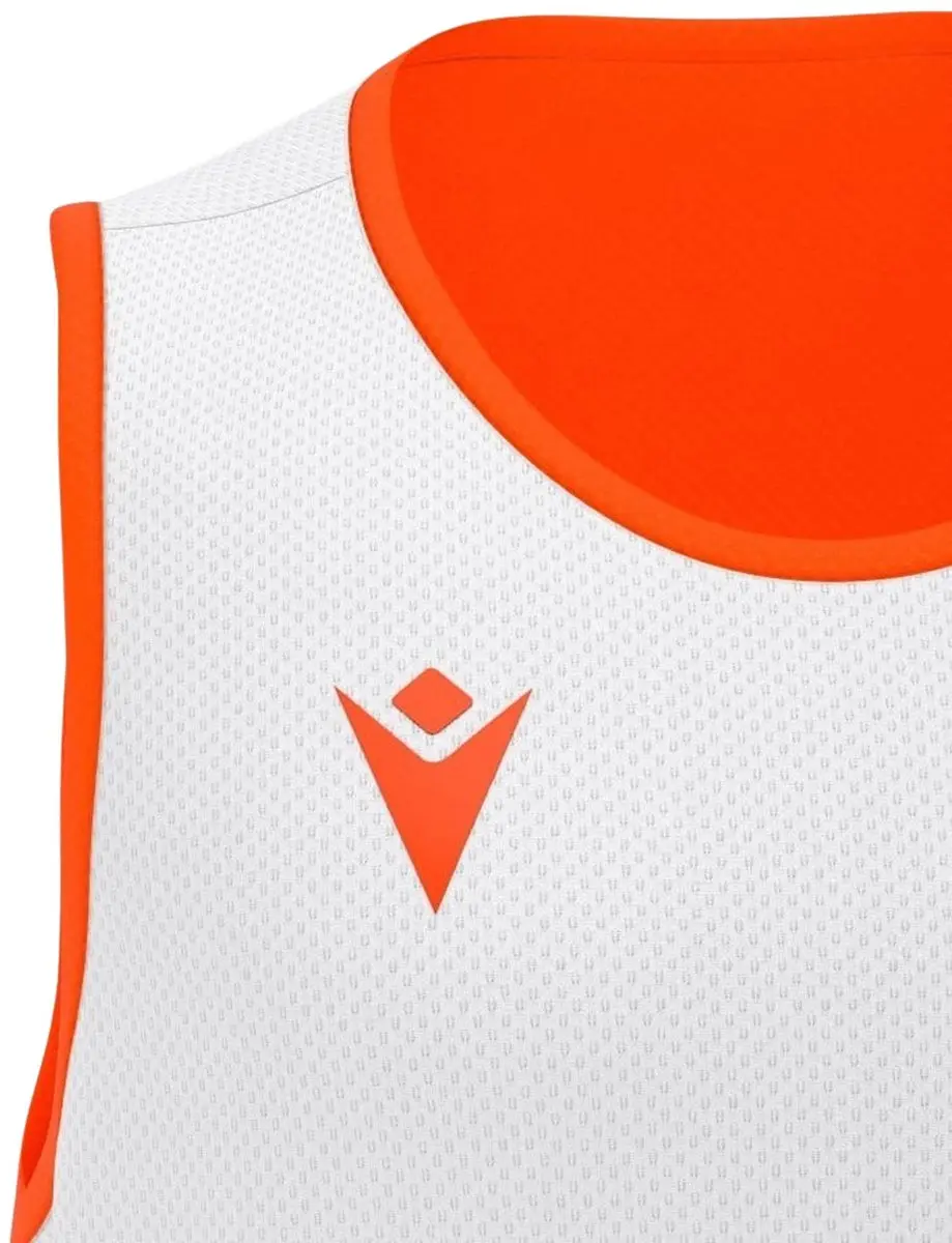 Macron X500 Reversible Basketbalshirt Heren - XL - Oranje/Wit