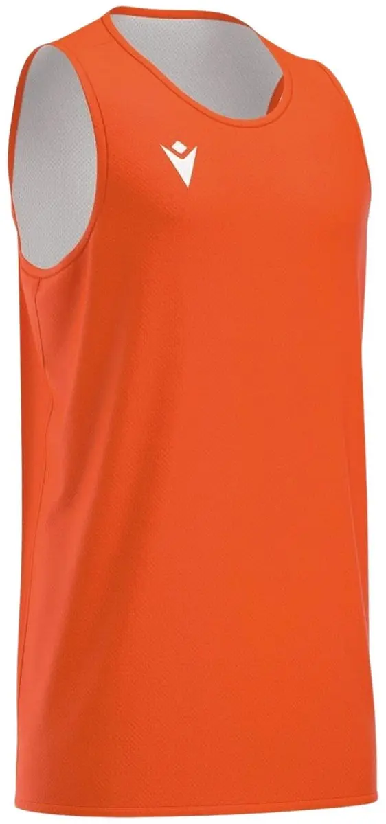 Macron X500 Reversible Basketbalshirt Heren - XL - Oranje/Wit