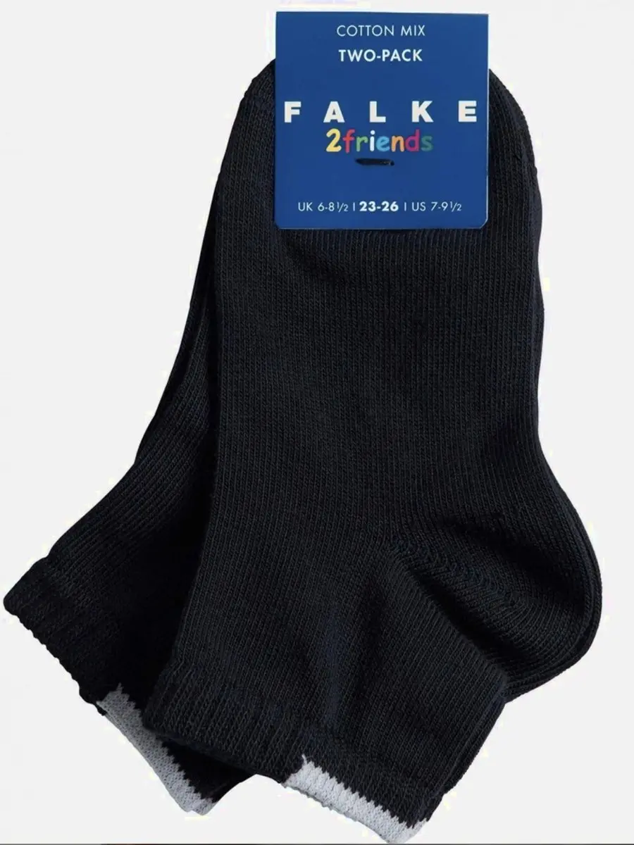 Falke Casual Sneaker Sokken 27/30 Navy Blue - 2 Paar
