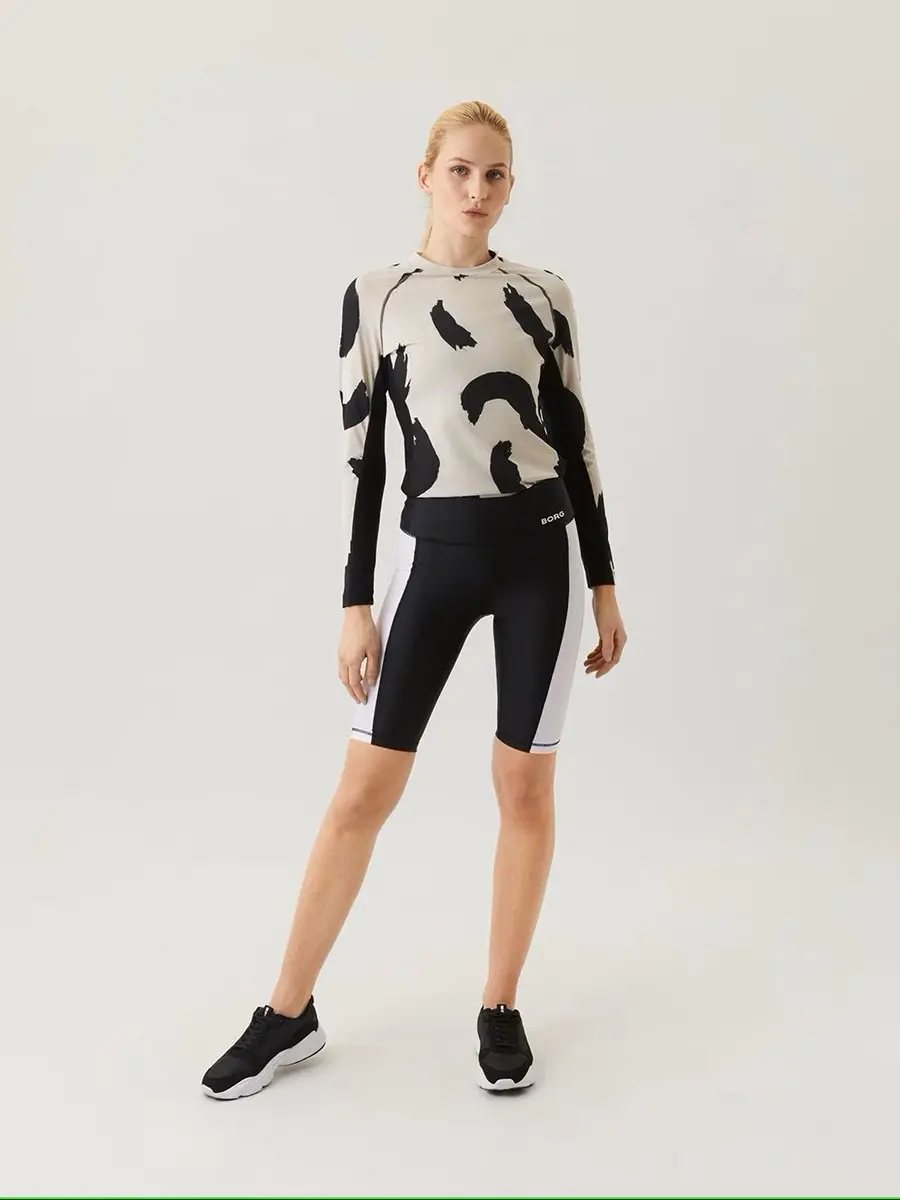 Björn Borg Dames Stripe Biker Shorts 34 - Multicolor