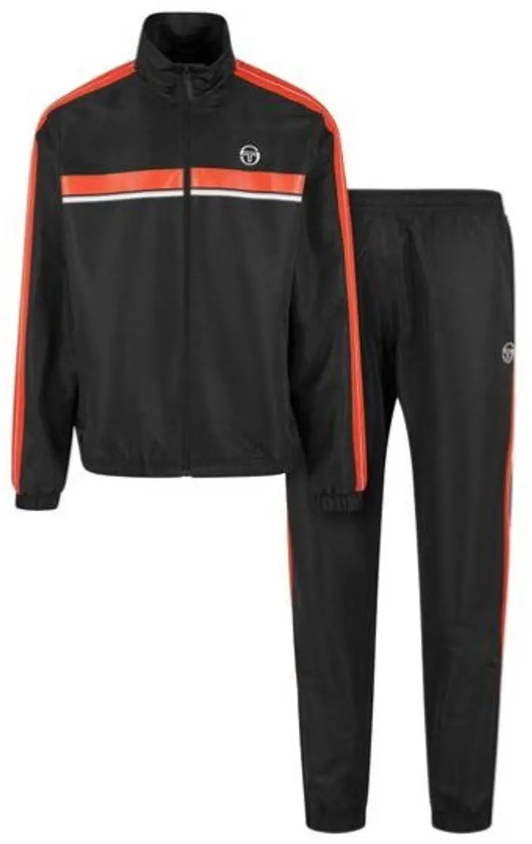 Sergio Tacchini Cryo Tracksuit Heren - Zwart Oranje M