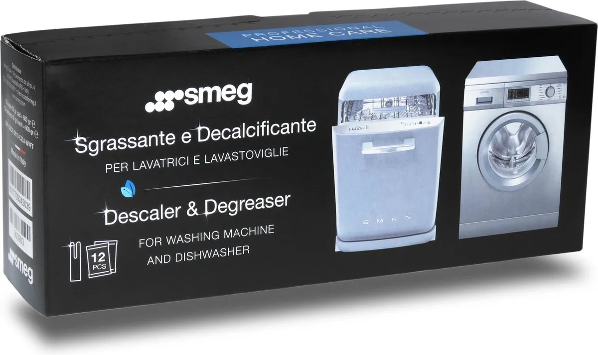 Smeg Ontkalker & Reiniger Wasmachine/Vaatwasser 12x50g
