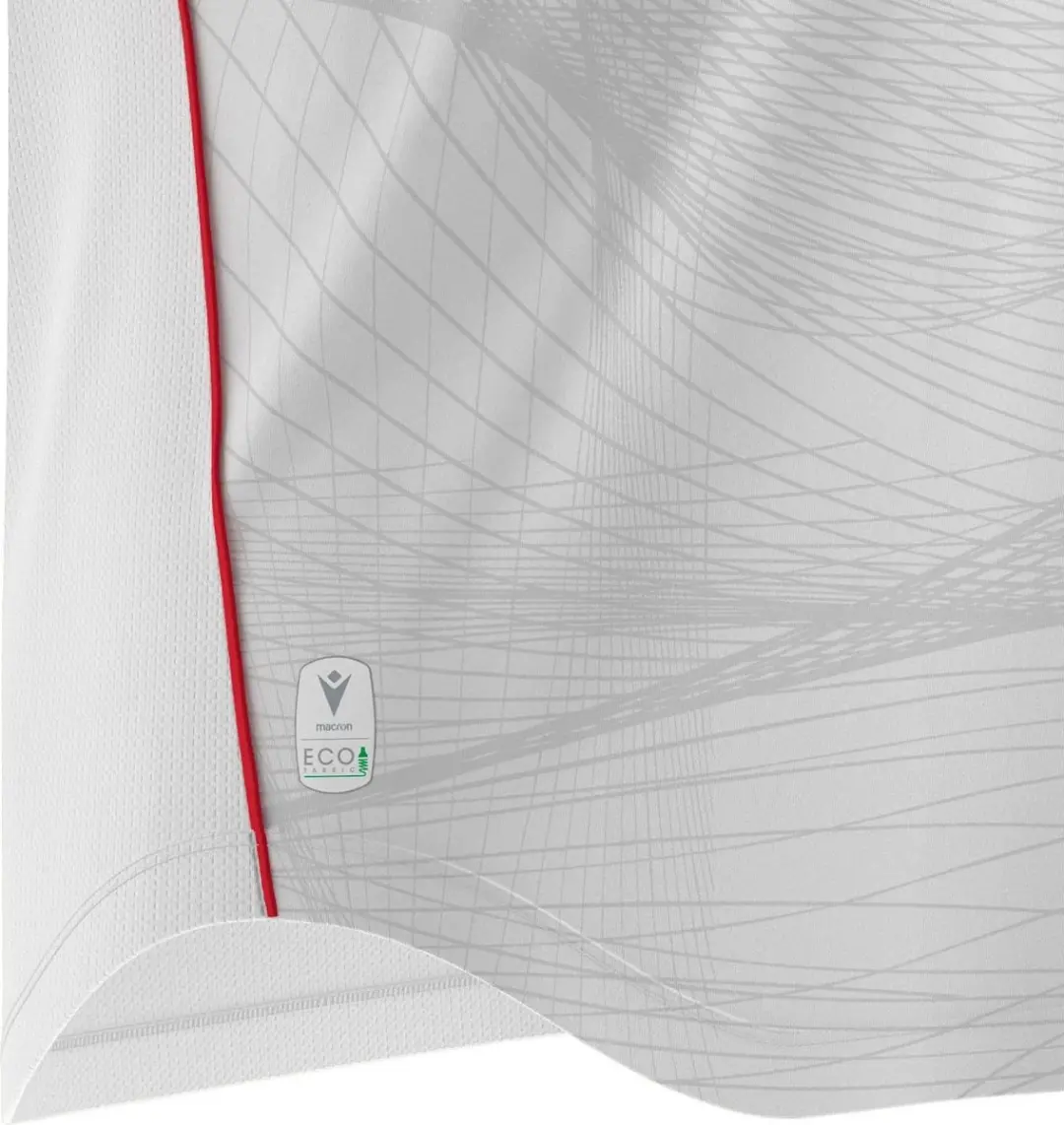 Macron Wyvern Eco Shirt Korte Mouw Kinderen - 11-12 Y Wit/Rood